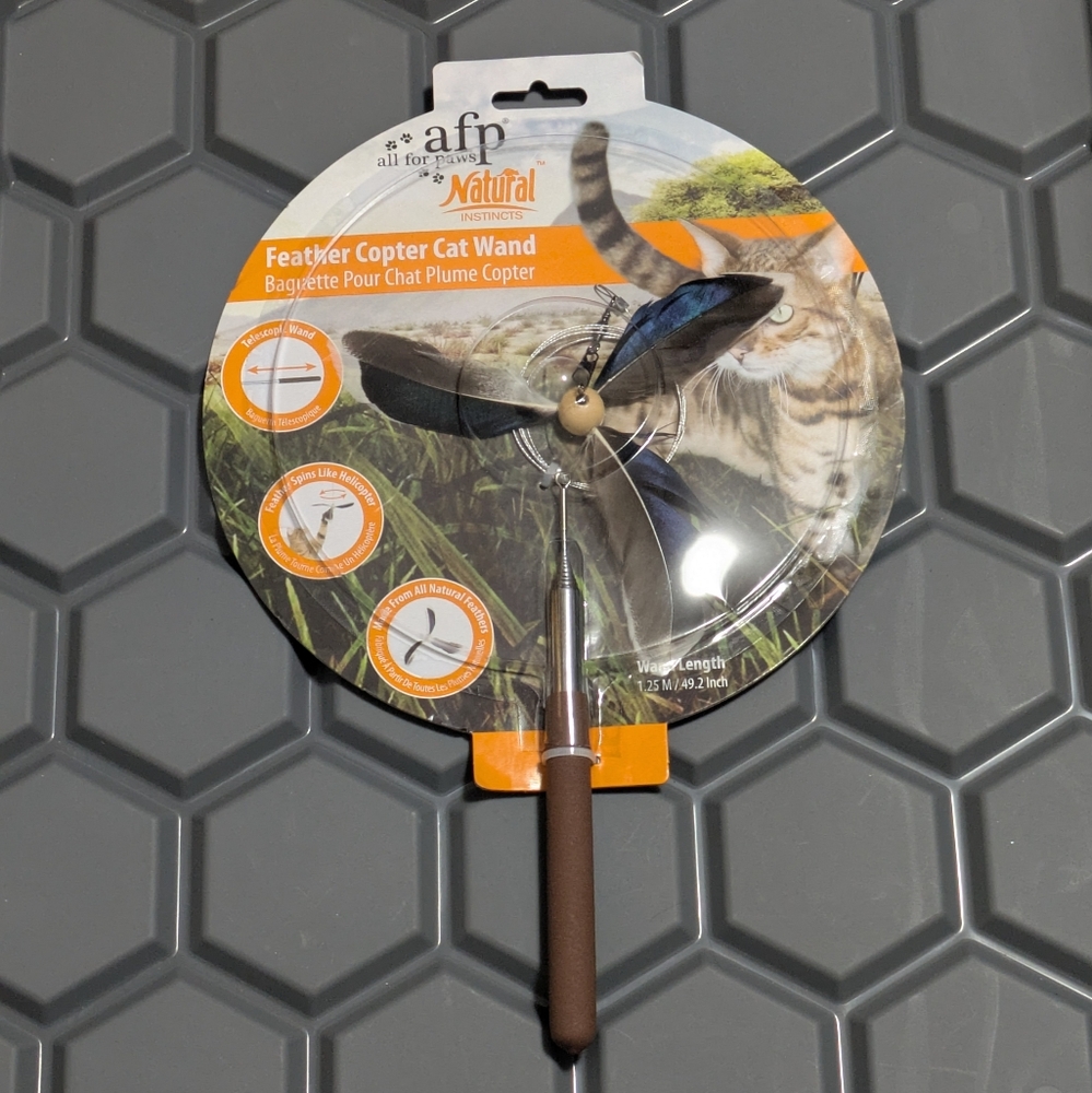 All For Paws Feather Copter Cat Wand